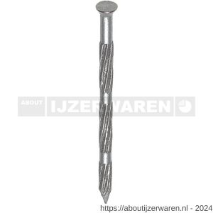 HJZ ribnagel 2.7x60 mm plat-conische kop verzinkt - W40870201 - afbeelding 1