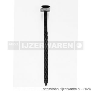 HJZ golfplaatnagel 4.0x45 mm platte kop gefosfateerd neopreen ring 11 mm - W40870015 - afbeelding 1