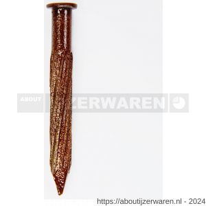 HJZ Z3 plintnagel 4.5 x40 mm platte kop geel verzinkt bruin - W40870188 - afbeelding 1