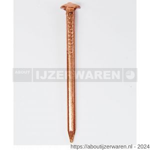 HJZ bootnagel vierkant schacht 3.8x90 mm vierslags kop pyramide rood 1 kg - W40870005 - afbeelding 1