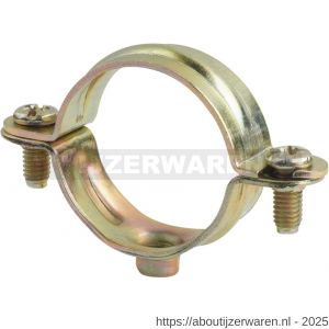 Index AB-M6 buisklem aansluiting M6 gesloten buisdiameter 50 mm geelverzinkt - W40902107 - afbeelding 1