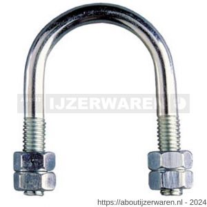 Index AB-ZI U-beugel M10 3 1/2 inch verzinkt - W40900048 - afbeelding 1