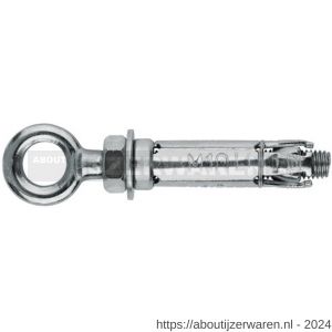 Index AC-AR keilanker met oogbout M8x50 mm diameter 14 mm verzinkt - W40900556 - afbeelding 1