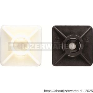 Index BN-BA basis voor kabelbinder 19x19 mm nylon - W40900796 - afbeelding 1