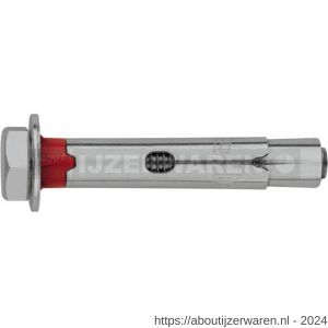 Index CH-A2 krachtkeilanker met zeskantbout M6x45 mm diameter 8 mm RVS A2 blister - W40900401 - afbeelding 1