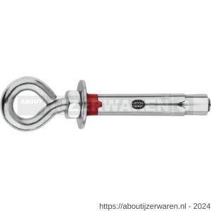 Index CH-AR krachtkeilanker met oogbout M8x60 mm diameter 10 mm verzinkt - W40900534 - afbeelding 1