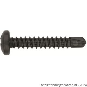 Index HP N boorschroef DIN 7504N 3,5x13 mm bolcilinderkop zwart verzinkt - W40901726 - afbeelding 1