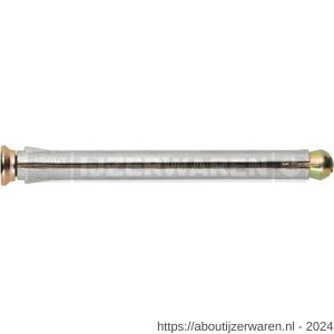 Index EPS kozijnplug M6x132 mm diameter 10 mm verzinkt - W40901037 - afbeelding 1