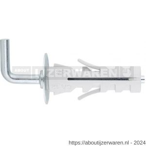 Index IPA-GR hollewandplug met schroefduim M4x40 mm diameter 9 mm nylon - W40900892 - afbeelding 1