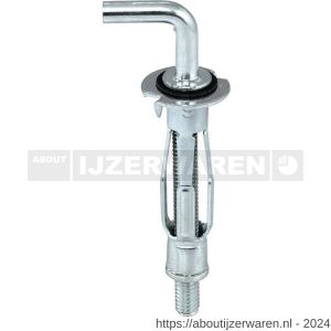 Klimas MHP hollewandanker M4x32 duim verzinkt - W40897024 - afbeelding 1