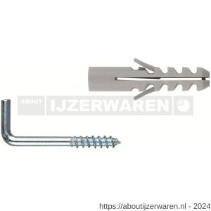 Index TACON met AL-RO plug met schroefduim 4x20 mm diameter 4 en 16x30/3.1x20 mm nylon blister - W40901303 - afbeelding 1