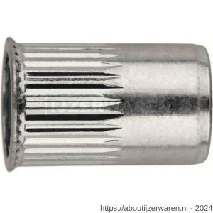 Index TR-CR blindklinkmoer vlakke kraag M6x14 mm verzinkt - W40900862 - afbeelding 2