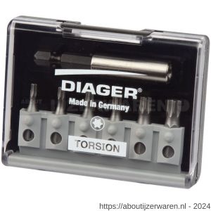 Diager Torsion bitset geleverd in koffer 7-delig TX - W40877142 - afbeelding 1