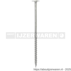 Klimas WKCP houtbouwschroef 8.0x340 mm tellerkop Torx T 40 verzinkt - W40897329 - afbeelding 1