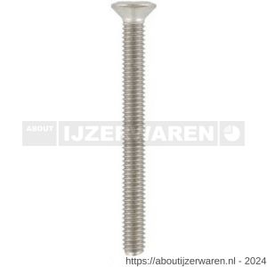 ASF metaalschroef DIN 966-H M6x25 mm Phillips bolverzonken kop RVS A2 - W40820348 - afbeelding 1