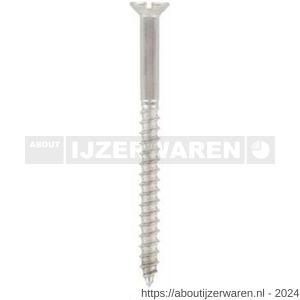 ASF houtschroef DIN 97 2.5x10 mm RVS A4 - W40815937 - afbeelding 1