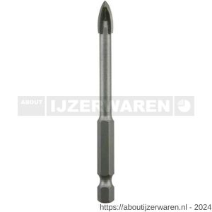 REX glasboor met hardmetalen punt 4x70 mm 4-snijder Quick-Lock - W40840441 - afbeelding 1