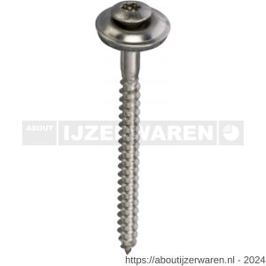 ASF spenglerschroef met 15 mm ring 4.5x20 mm Torx T 25 RVS A2 - W40822136 - afbeelding 1