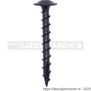 Woodies Ultimate Shield Outdoor Blackline 6,0x40 mm tellerkop TK Torx T 30 - W40800078 - afbeelding 1