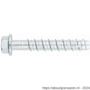 Index TF-E betonschroefanker zeskant 10x80 mm diameter 10 mm verzinkt optie 1 - W40901456 - afbeelding 1