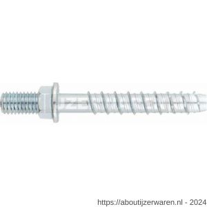 Index TH-M betonschroefanker zeskant draadeind 6x35 mm diameter 6 mm verzinkt optie 1 - W40900685 - afbeelding 1