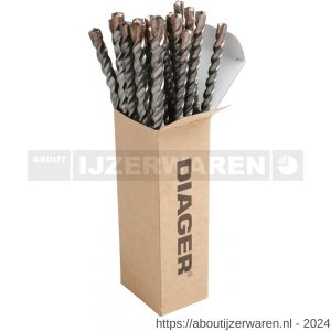 Diager Booster-Plus betonboor 5.0x110 mm SDS Plus set 6 stuks - W40877230 - afbeelding 4