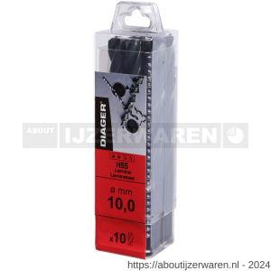 Diager HSS Standaard staalboor 2.0x49 mm set 10 stuks - W40877918 - afbeelding 3