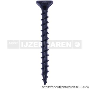 Herag spaanplaatschroef 4,0x40 mm verzonken kop Torx T 20 zwart gecoat - W40882437 - afbeelding 1