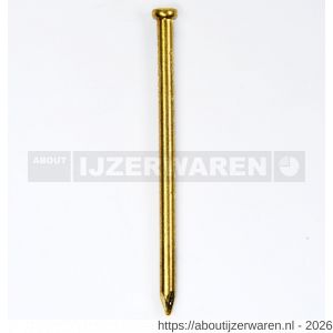 HJZ nagel 0.9x13 mm verloren kop messing 1 kg - W40870142 - afbeelding 1
