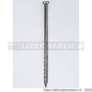 HJZ schroefnagel 5.0x150 mm platte geruite kop RVS A2 - W40870251 - afbeelding 1