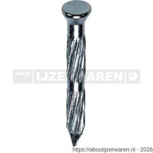 HJZ Z1 klisjesnagel 4.5x50 mm plat-conische kop verzinkt - W40870340 - afbeelding 1
