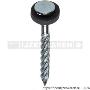 HJZ golfplaatnagel 4.0x45 mm platte kop verzinkt neopreen ring 11 mm - W40870012 - afbeelding 1