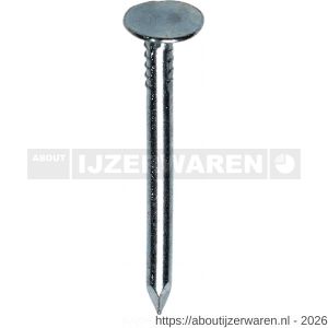 HJZ asfaltnagel 3.8x50 mm platte kop 13 mm aluminium 2 kg - W40870311 - afbeelding 1