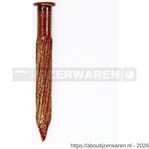 HJZ Z3 plintnagel 4.5 x40 mm platte kop geel verzinkt bruin - W40870188 - afbeelding 1