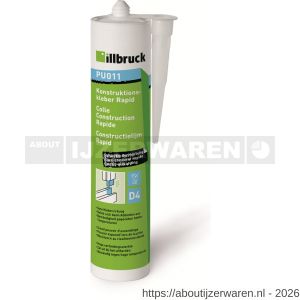 Illbruck PU011 constructielijm Rapid transparant 310 ml - W54025180 - afbeelding 1
