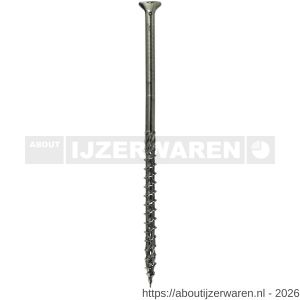 Klimas WKCS houtbouwschroef 10.0x120 mm platverzonken kop Torx TX 40 verzinkt - W40897466 - afbeelding 1
