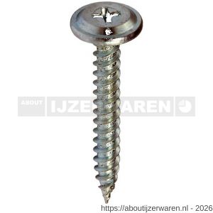 Klimas WPC framingschroef 4.2x13 mm waverhead scherpe punt Phillips PH 2 verzinkt - W40897388 - afbeelding 1