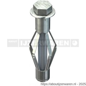 Tox Acrobat hollewandplug M8x55 mm metaal - W40896021 - afbeelding 1