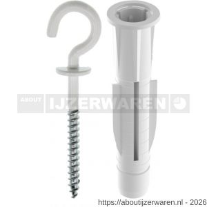 Tox Pirat Will-S schroefhaak inclusief Uni plug Trika in ronde pot - W40896144 - afbeelding 1