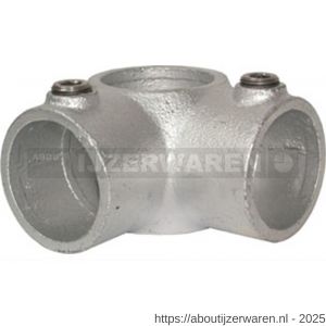 Norma buiskoppeling 116-A 4-weg 90 graden hoekklem 26.9 mm staal gegalvaniseerd - W11550600 - afbeelding 1