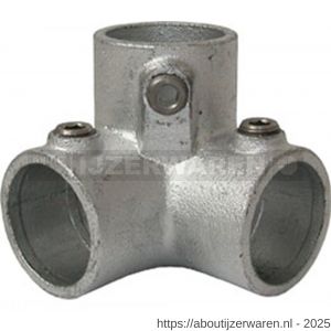Norma buiskoppeling 128-A 3-weg 90 graden elleboog 26,9 mm staal gegalvaniseerd - W11550595 - afbeelding 1