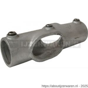 Norma buiskoppeling 130-C koppelstuk 30-45 graden open 42,4 mm staal gegalvaniseerd - W11550625 - afbeelding 1