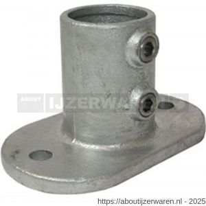 Norma buiskoppeling 132-A voetplaat hoog 26,9 mm staal gegalvaniseerd - W11550571 - afbeelding 1