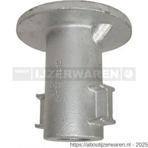 Norma buiskoppeling 134-B grondpot 33,7 mm staal gegalvanisserd - W11550589 - afbeelding 1