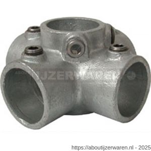 Norma buiskoppeling 158-A 4-weg 90 graden koppelstuk 26,9 mm staal gegalvaniseerd - W11550615 - afbeelding 1