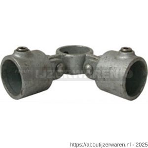 Norma buiskoppeling 168-B 3-poot schoorklem 33,7 mm 90 graden staal gegalvaniseerd - W11550686 - afbeelding 1