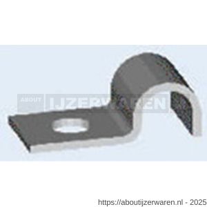 Norma leidingklem zonder rubber Clip DIN 72571 2x15 mm staal verzinkt - W11552158 - afbeelding 1