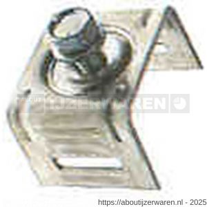 Klemfit verkeersbordclip bordbeugel 1-bouts MG5/S - W11552079 - afbeelding 1