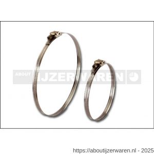 Veryflex klaphuisklem snelsluit slangklem 60-80/9 mm RVS 430 - W11552276 - afbeelding 1