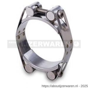 Aba slangklem 20 mm Power Clamp Double 130-140 mm verzinkt - W11551142 - afbeelding 2